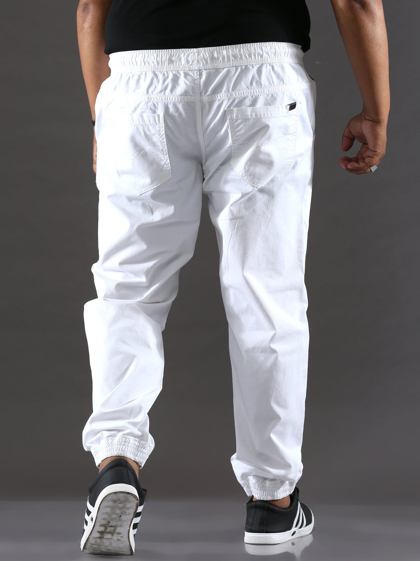 Plus Size White Goose Jogger